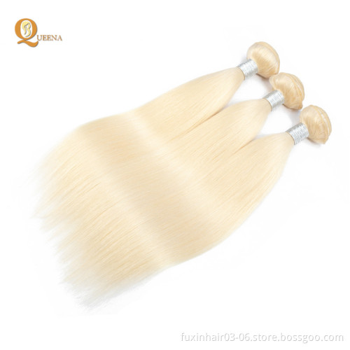 613 Virgin Hair 10a Bundles Hair Weave Blonde Remy Hair Brazilian WEAVING Machine Double Weft Jerry Curl